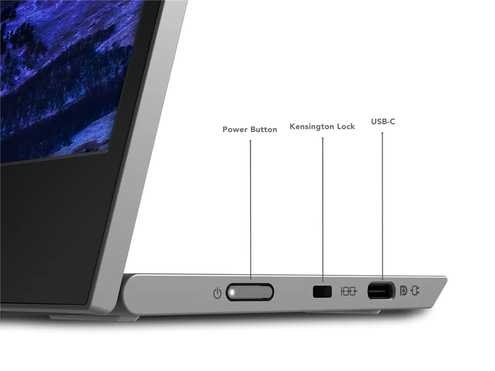 Lenovo L15 15.6" Full HD, IPS Portable Monitor with USB-C hub