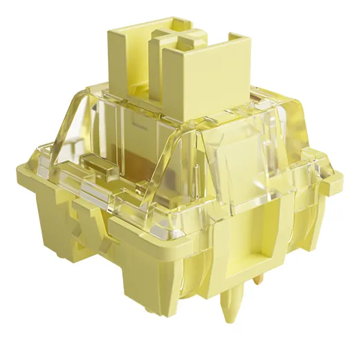 AKKOGEAR Akko V3 Cream Yellow Pro linj&auml;ra mekaniska tangentbordsbrytare (45 stycken)