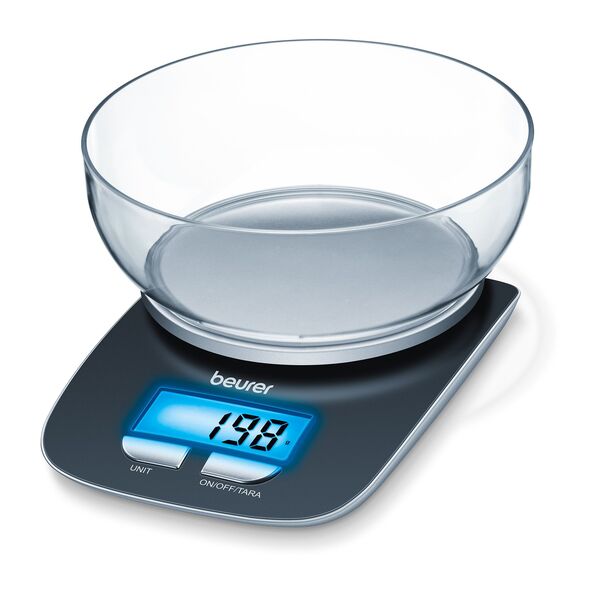 Beurer KS 25 Kitchen Scale, Black, 3 kg, 1 g