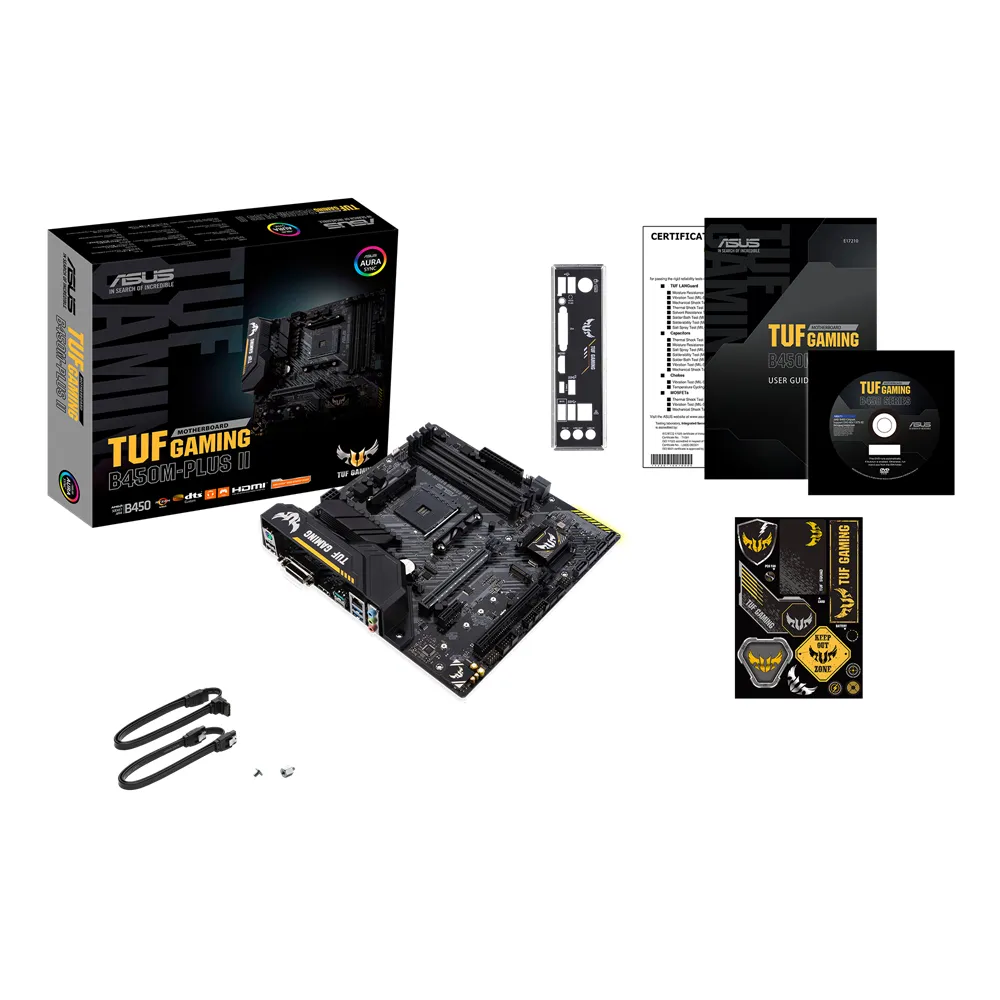 Asus TUF B450M-Plus II Gaming mATX - moderkort