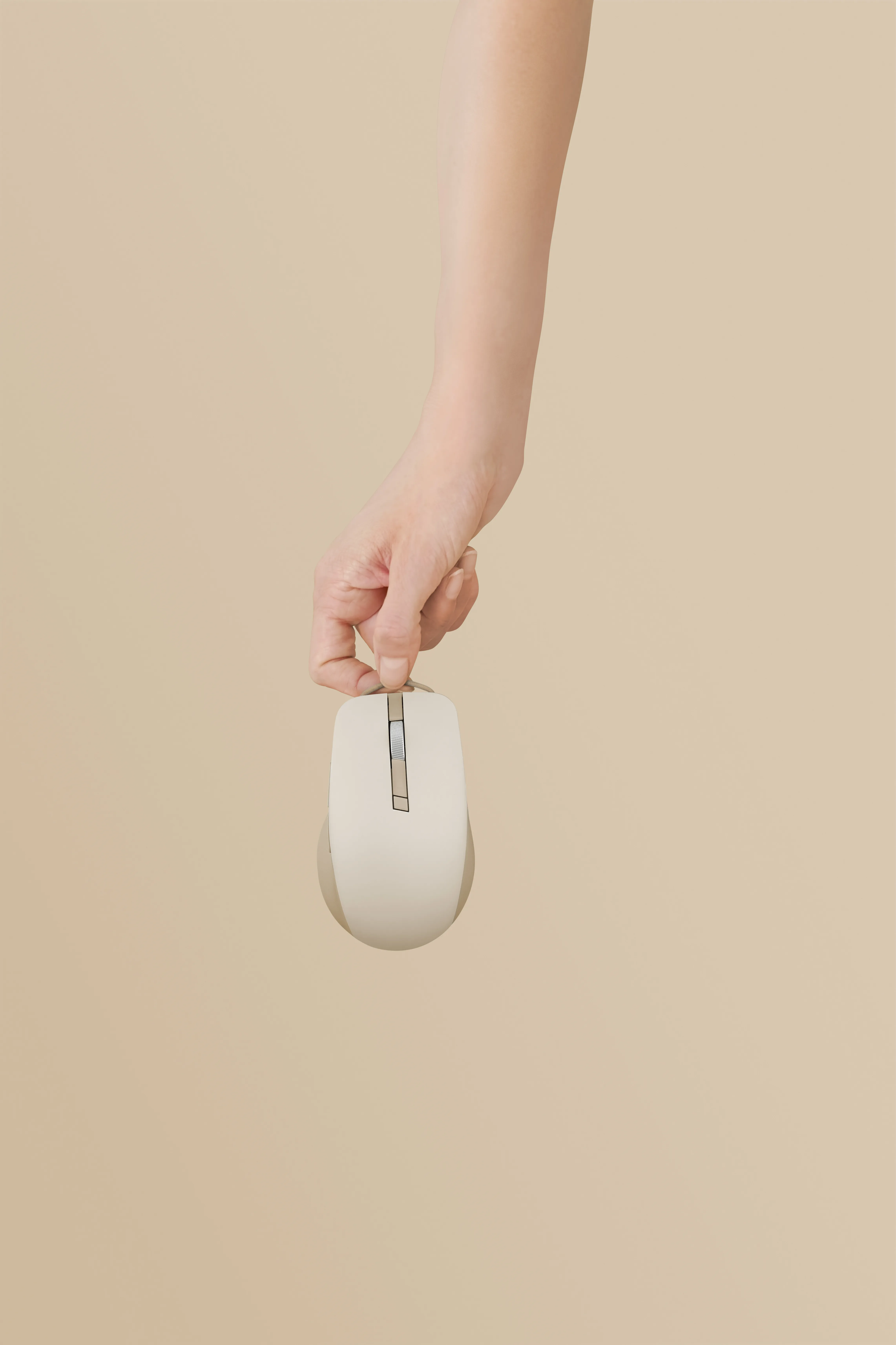 ASUS SmartO MD200 Silent Plus Wireless Mouse, Beige
