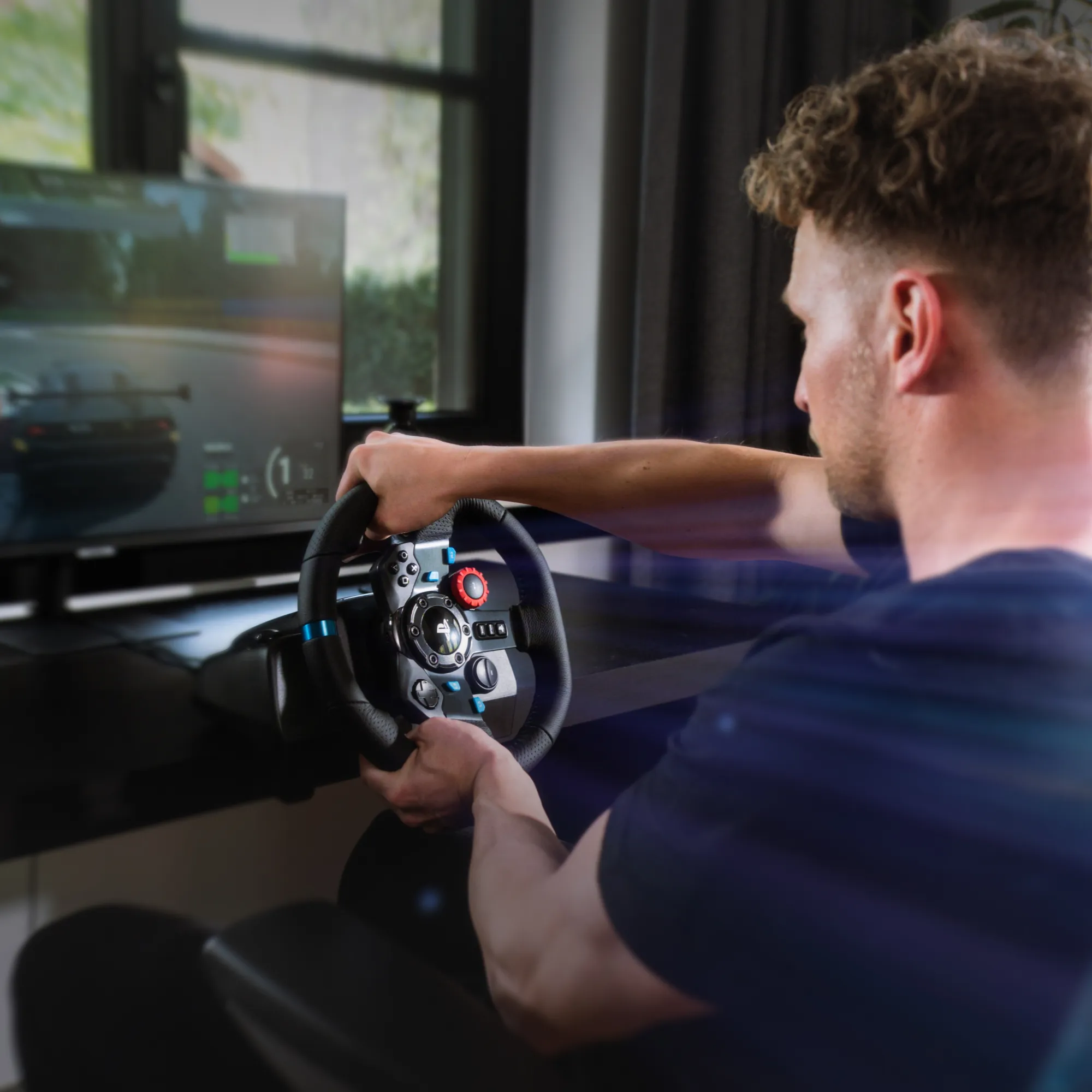 Logitech G29 Driving Force Racing Wheel - PlayStation 3/4/5 and PC - USB