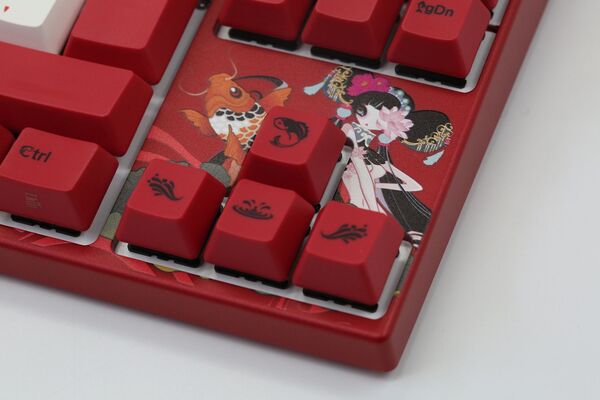 Varmilo VEA88 Koi V2 TKL MX Silent Red - speltangentbord, r&ouml;d/vit
