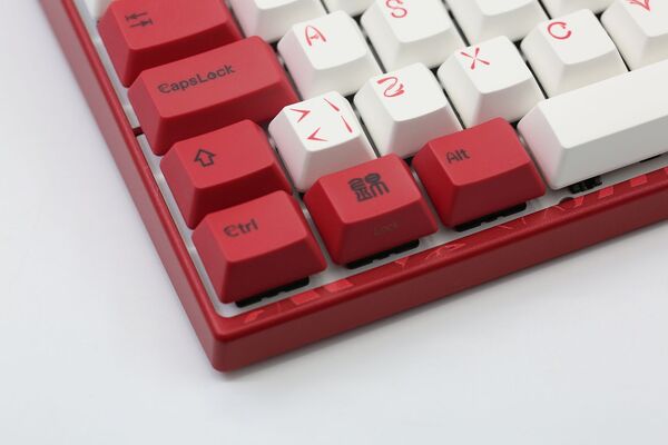 Varmilo VEA88 Koi V2 TKL MX Silent Red - speltangentbord, r&ouml;d/vit
