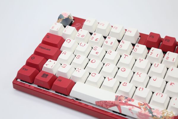 Varmilo VEA88 Koi V2 TKL MX Silent Red - speltangentbord, r&ouml;d/vit