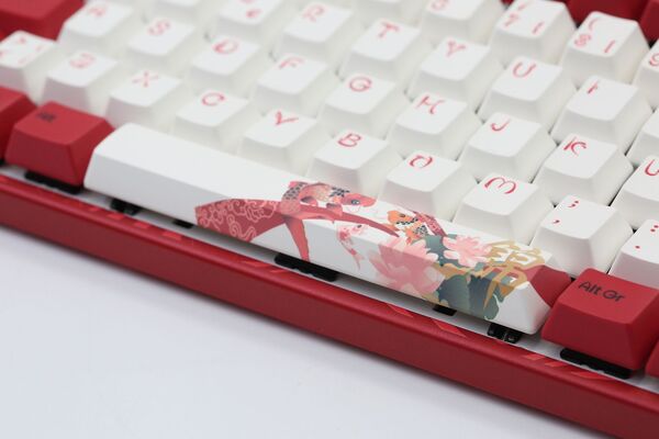 Varmilo VEA88 Koi V2 TKL MX Silent Red - gaming keyboard, red/white