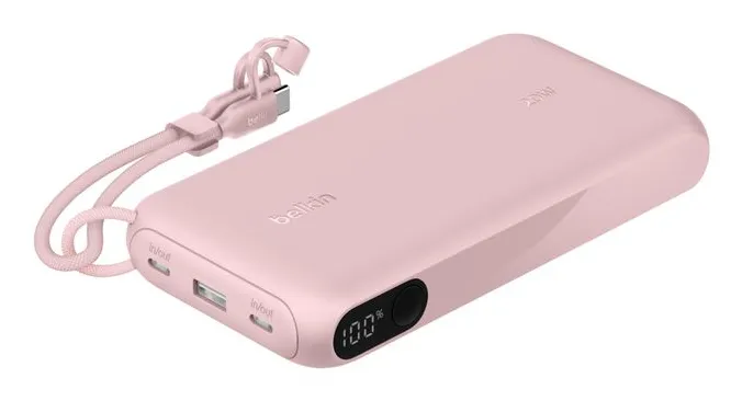 20k PD20W Pwr Bank w Display Pink
