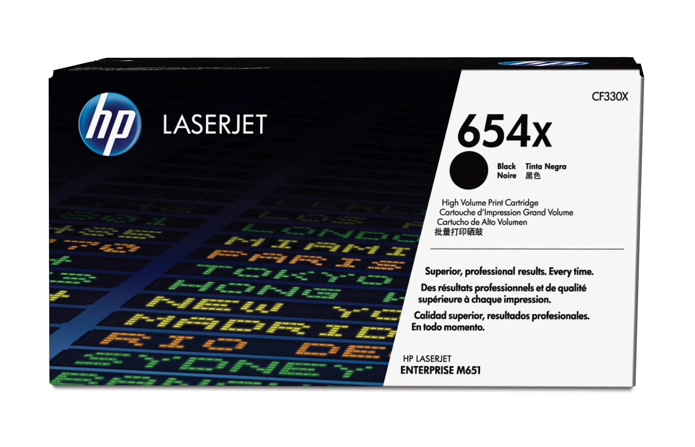 HP 654X Toner Cartridge, Black