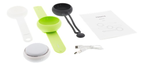 STREETZ Bluetooth mini-h&ouml;gtalare med h&auml;ngare, stativ och armband, BT