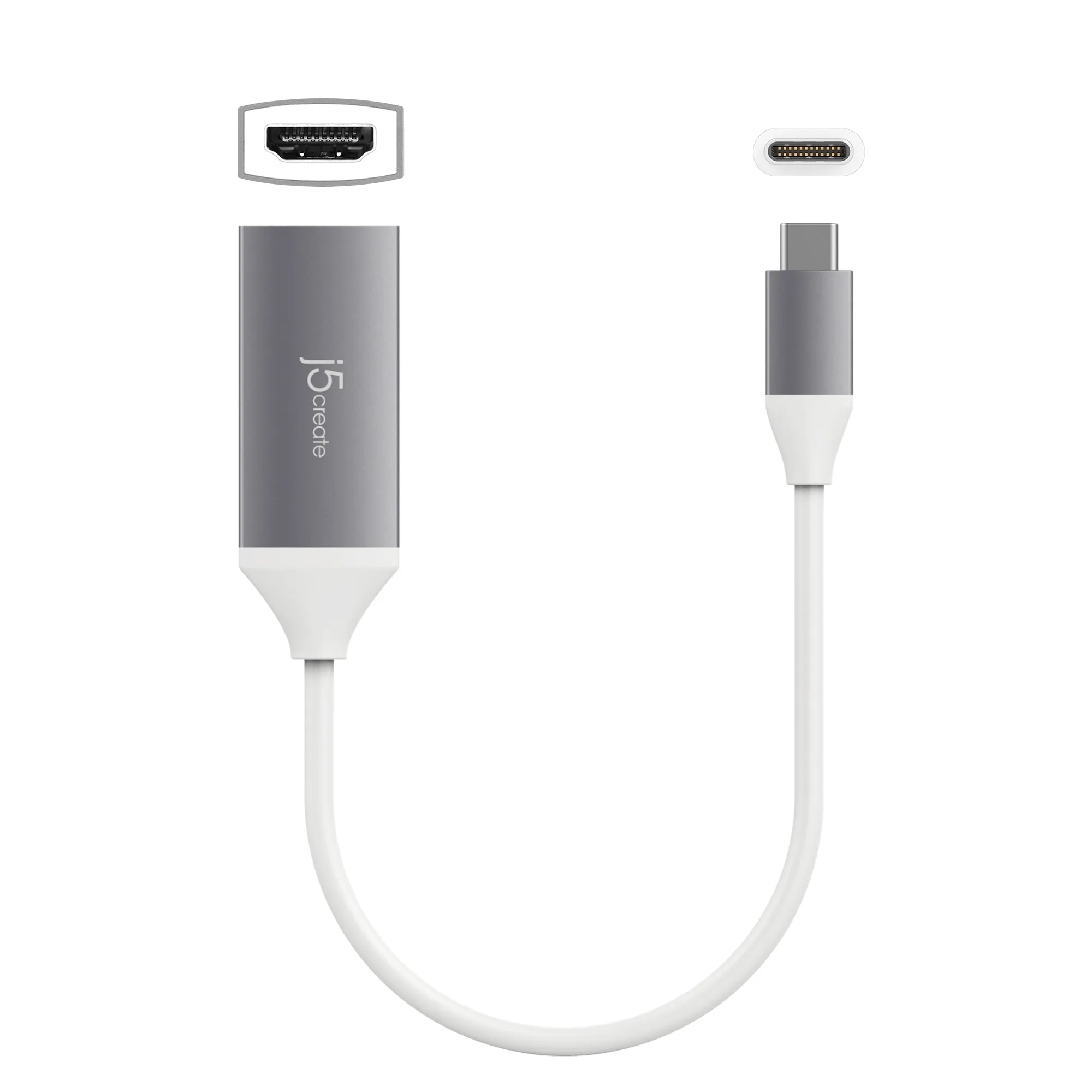 J5 Create USB-C TO 4K HDMI ADAPTER - adapter, Gr&aring;