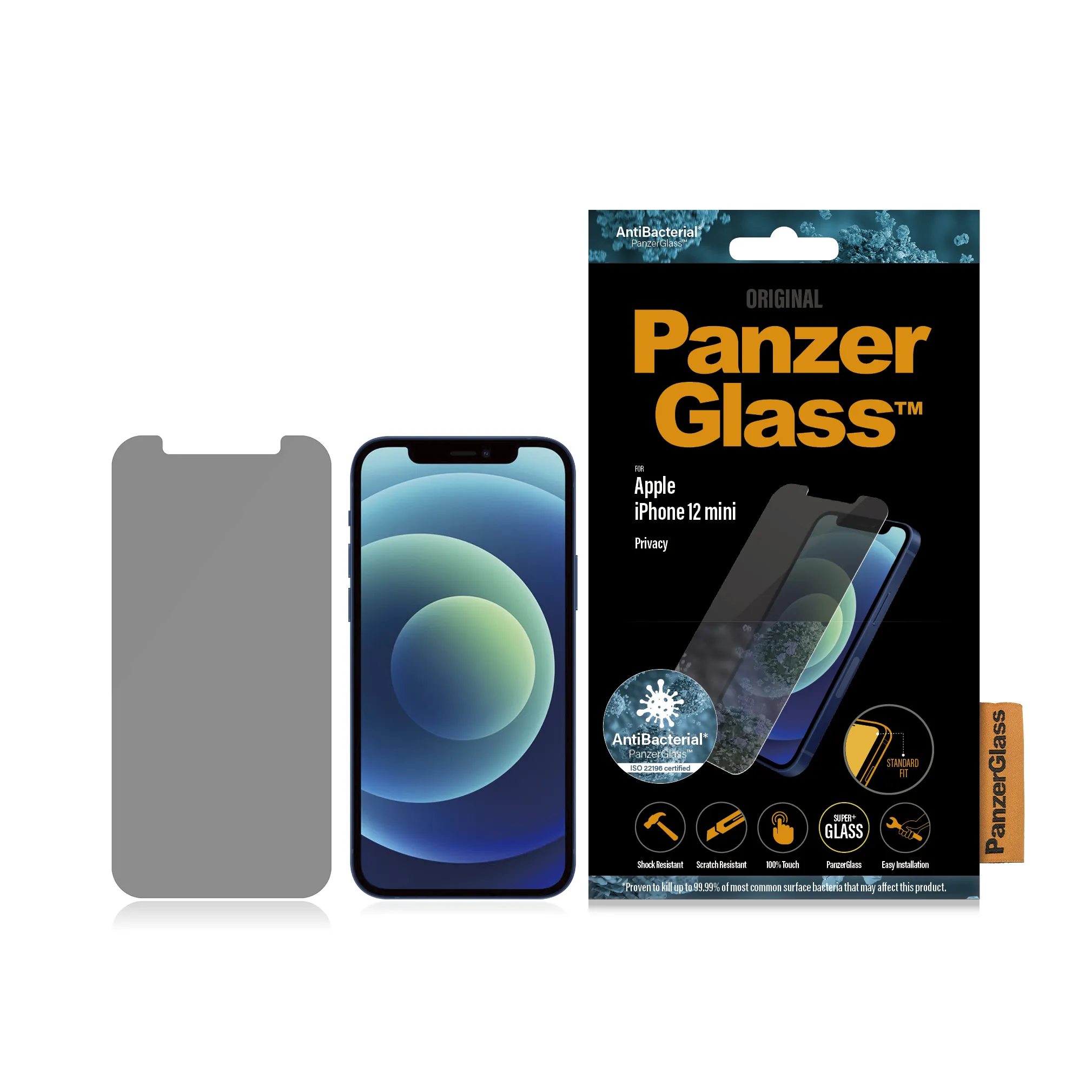 PanzerGlass Privacy Glass, iPhone 12 mini - Screen Glass