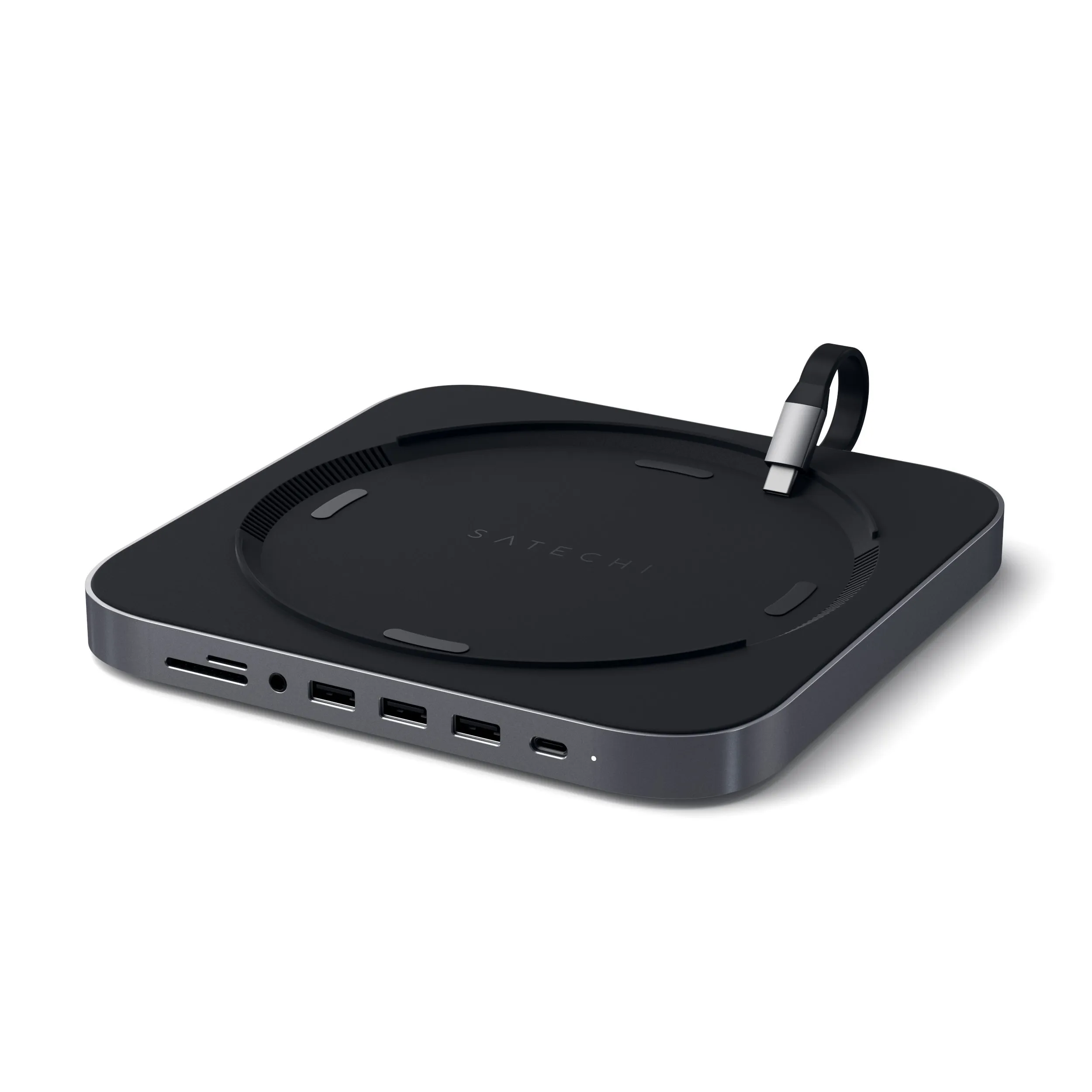 Satechi Aluminum Stand Hub for Mac Mini, Space Gray