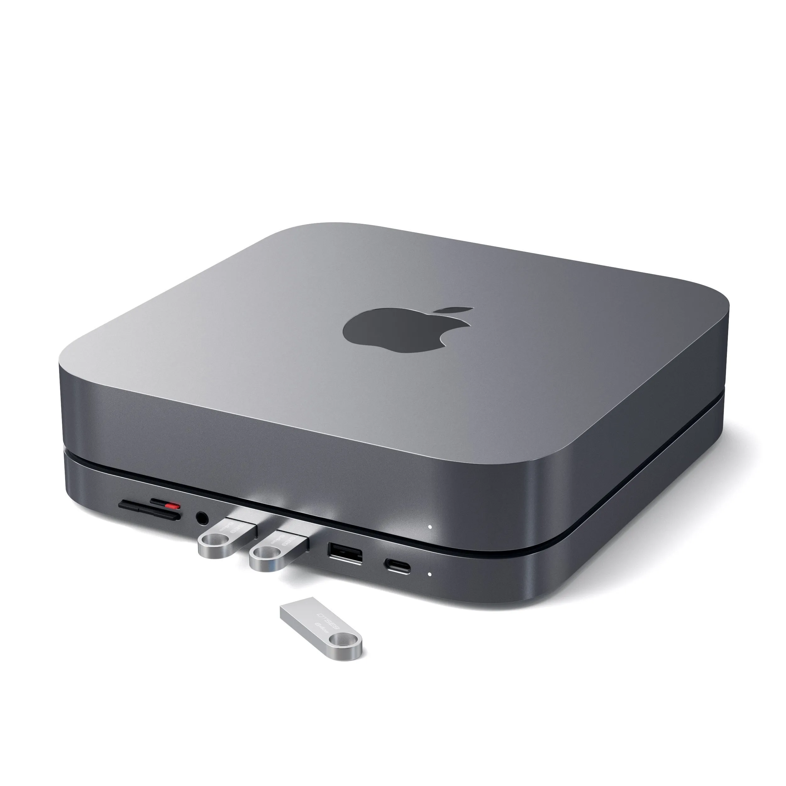 Satechi Aluminum Stand Hub for Mac Mini, Space Gray