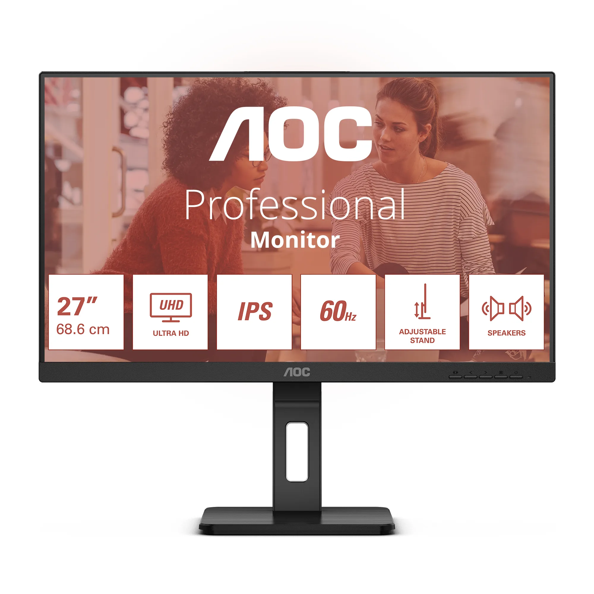 AOC 27" E3 U27E3UF 4K UHD, IPS - monitor