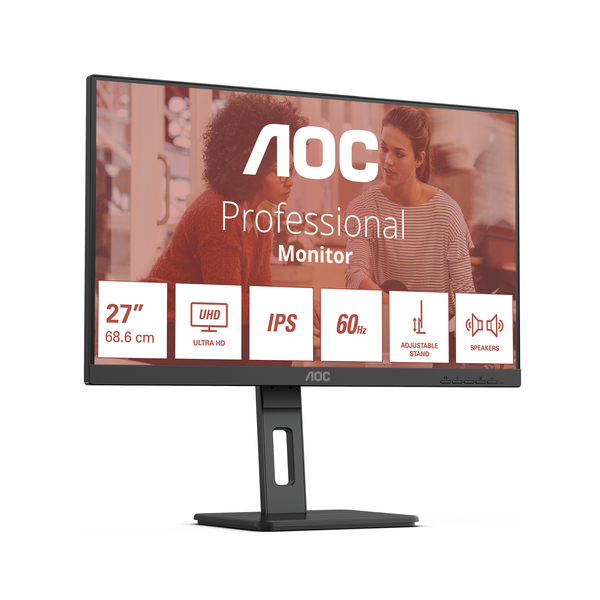 AOC 27" E3 U27E3UF 4K UHD, IPS - monitor