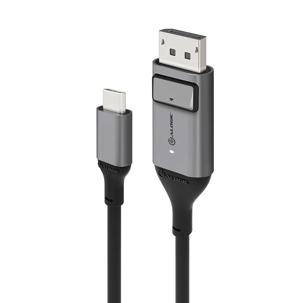Alogic Ultra USB-C – DisplayPort - cable, 1 m, Black/Grey