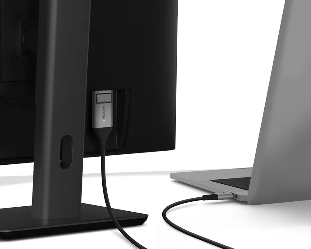 Alogic Ultra USB-C – DisplayPort - cable, 1 m, Black/Grey