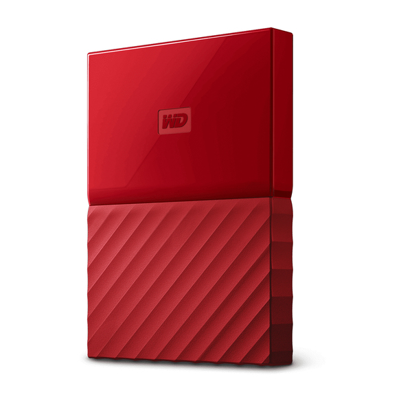 WD My Passport 3 TB - extern h&aring;rddisk , R&ouml;d
