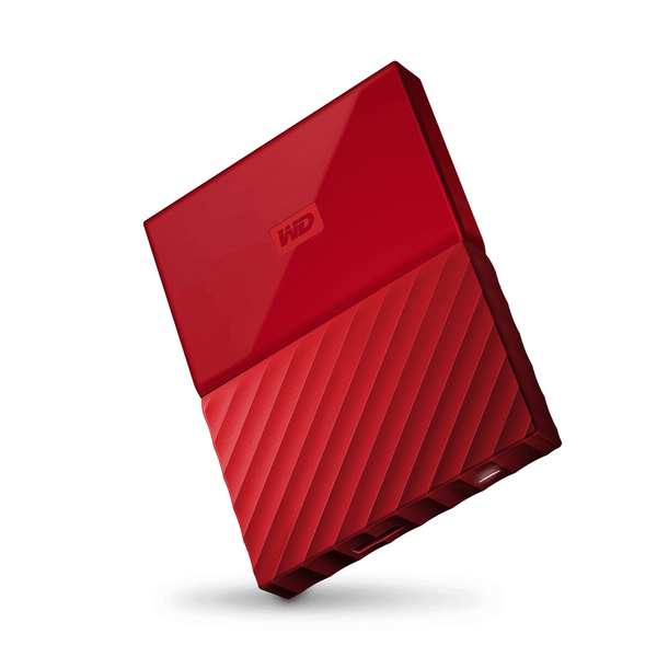 WD My Passport 3 TB - extern h&aring;rddisk , R&ouml;d