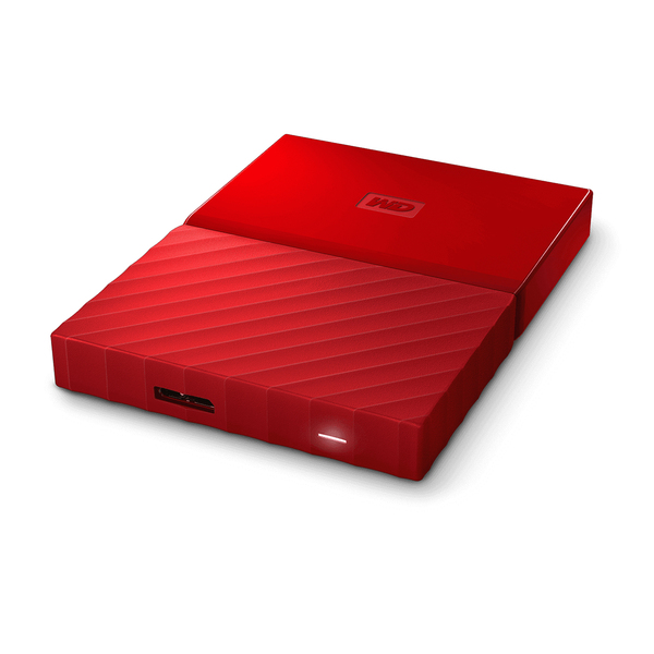 WD My Passport 3 TB - extern h&aring;rddisk , R&ouml;d