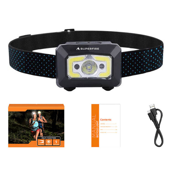 SUPERFIRE X30 LED, 1200 mAh, 340 lm, Headlamp