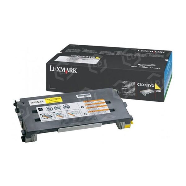 Lexmark C500 High Yield toner cartridge, Yellow