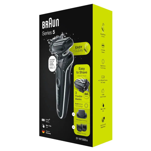 Braun Series 5 51-W1500s Wet&amp;Dry -partakone