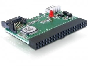 DeLOCK IDE till 2xSATA omvandlare, 1xIDE 40-pin hona, 2xSATA 7-pin