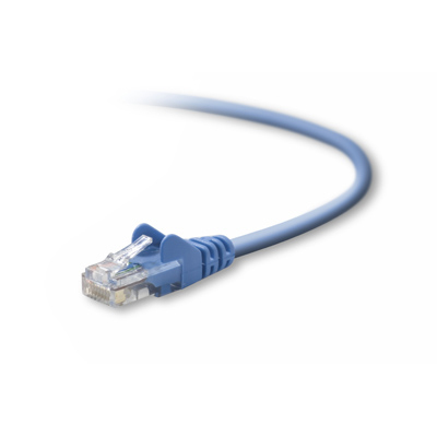 Belkin Cat5e U/UTP - network cable, 3 m, Snagless, Blue