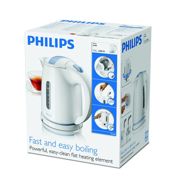 PHILIPS KETTLE DAILY, WHITE, 2400W, 1.5L