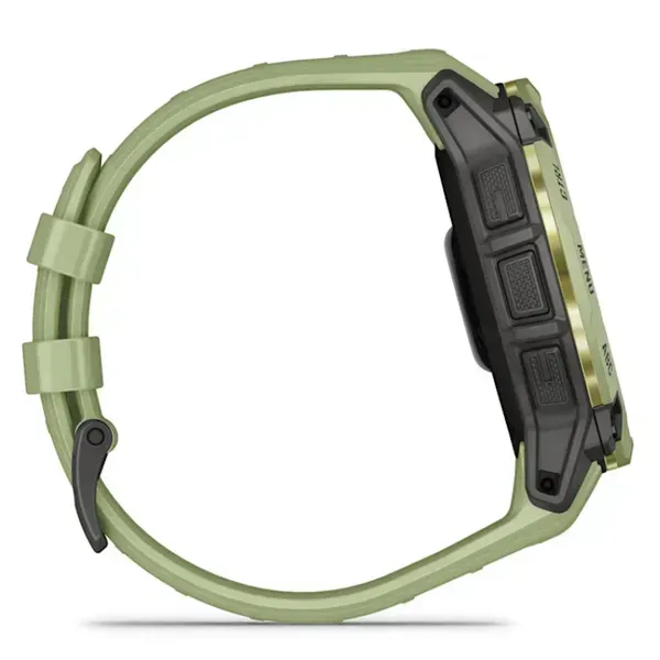 Garmin Instinct 3 50mm Sapphire tr&auml;ningsklocka med silikonarmband, Fern Green