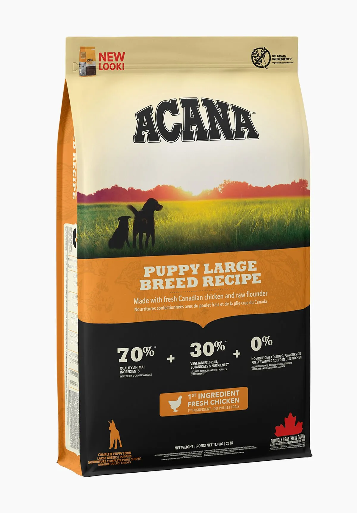ACANA Puppy Large Breed Recipe, Dry food for dogs, 17kg