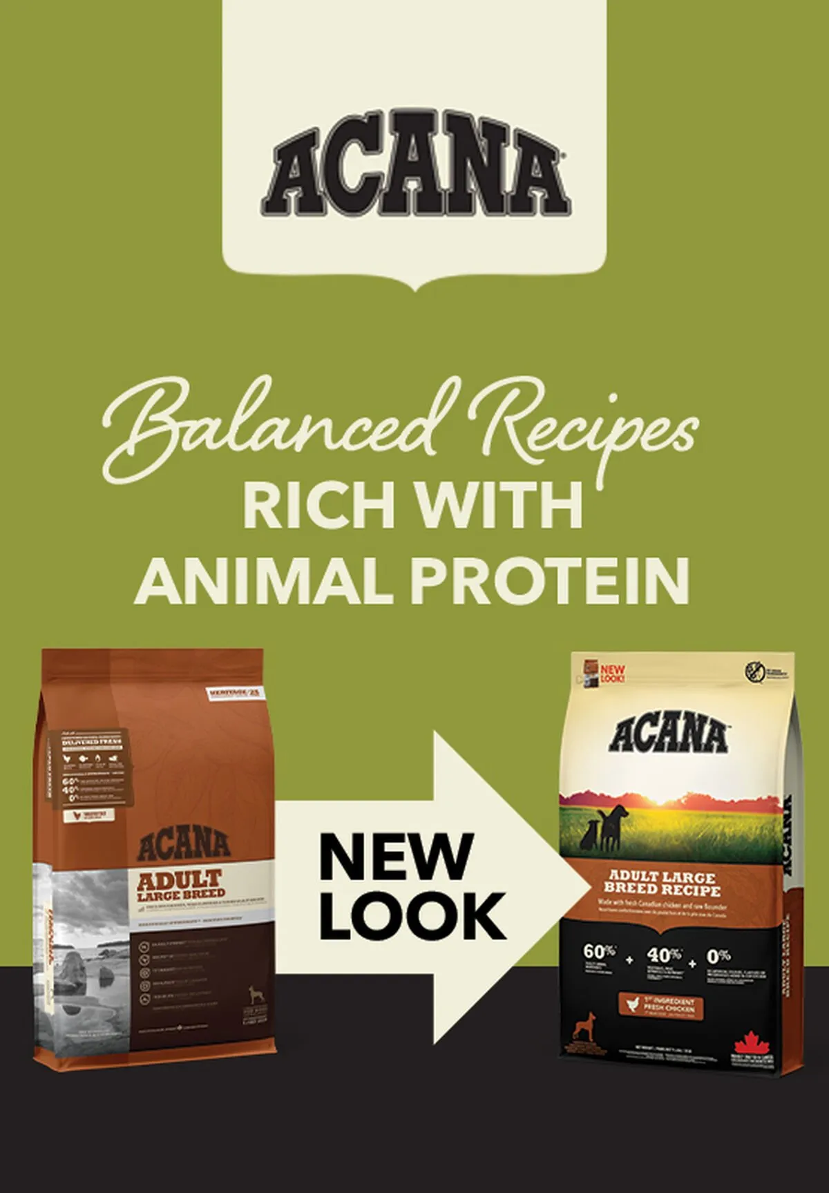 ACANA Puppy Large Breed Recipe, Dry food for dogs, 17kg