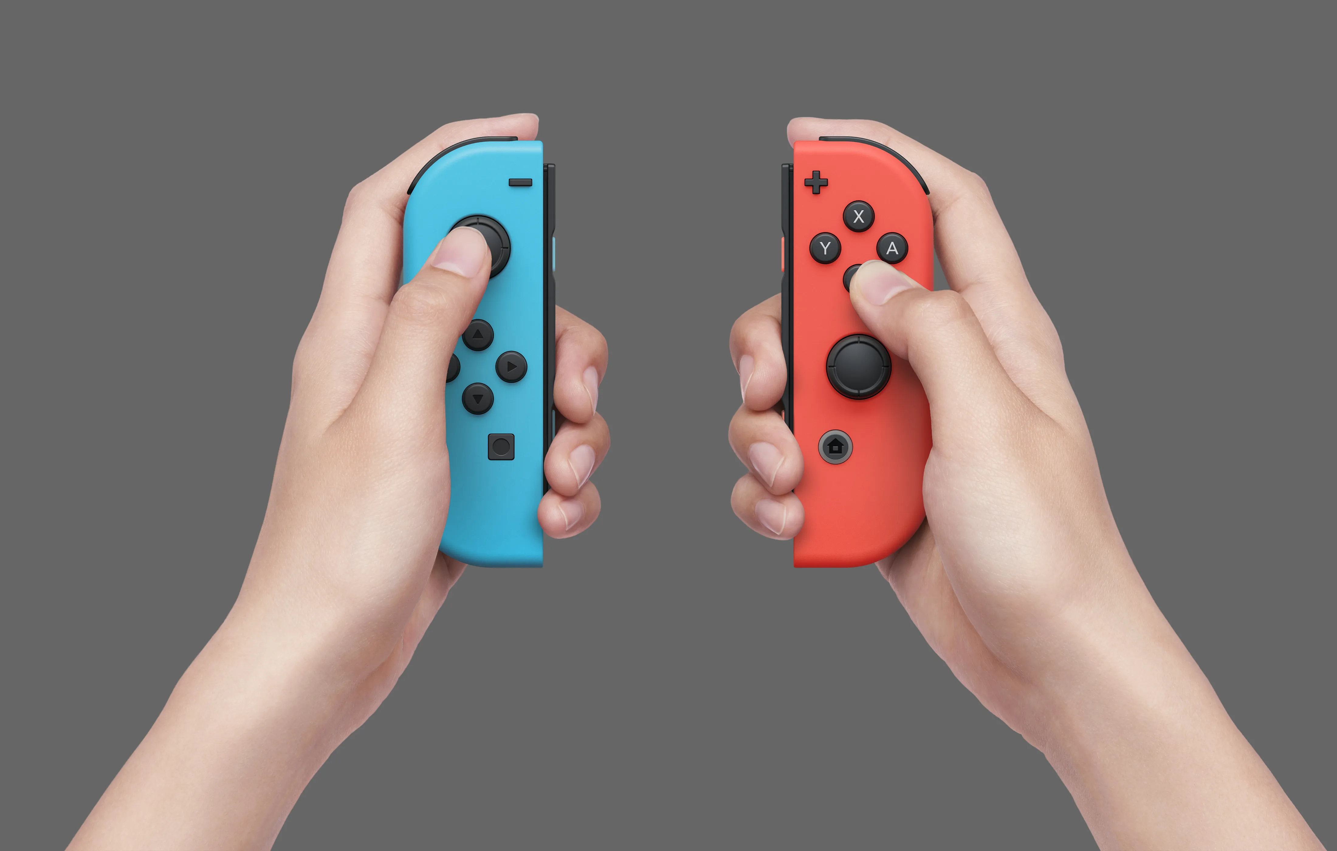 Nintendo Switch OLED -pelikonsoli, neonsininen / neonpunainen