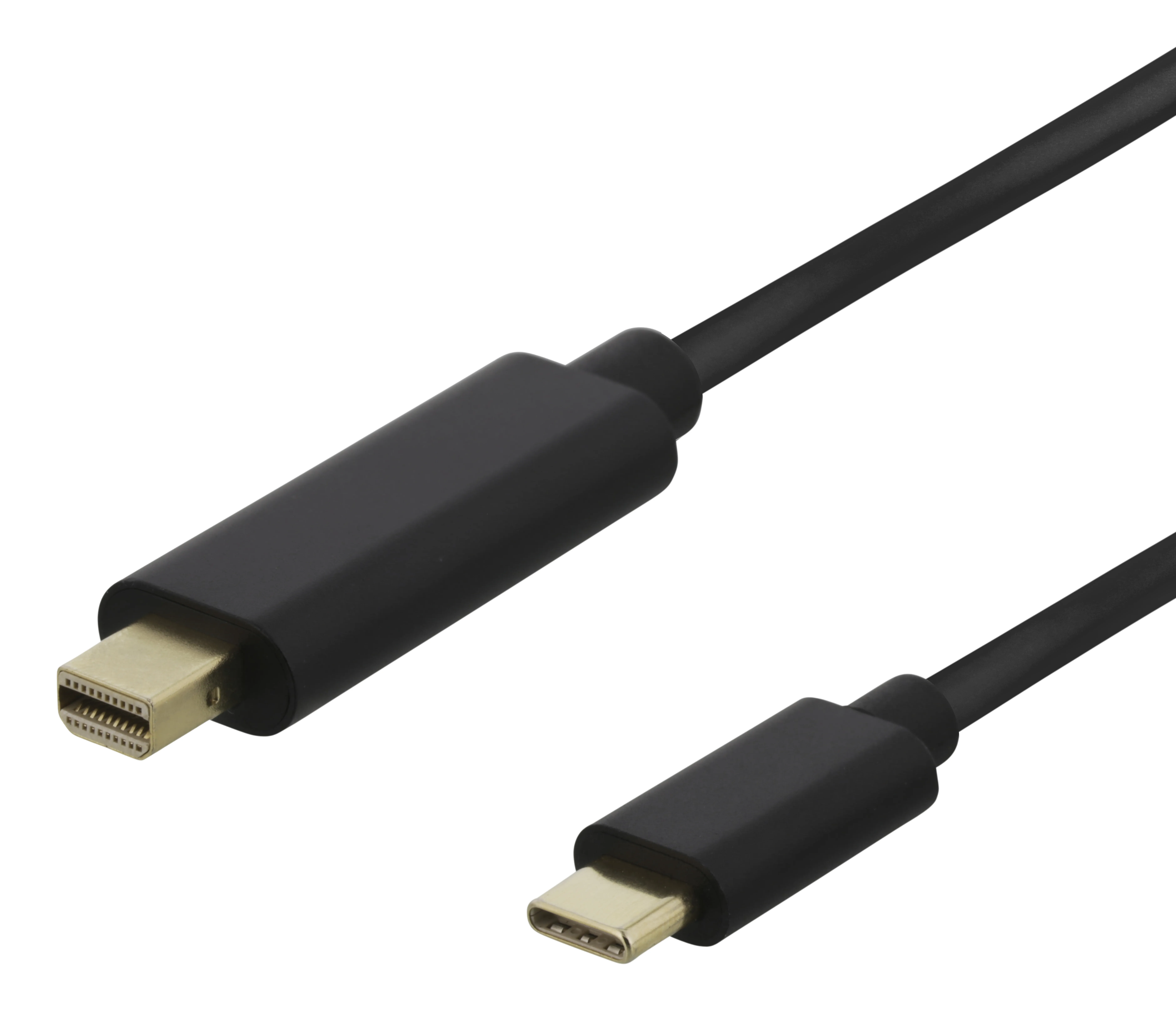 Deltaco USB-C - Mini DisplayPort 4K - cable, Black, 2m