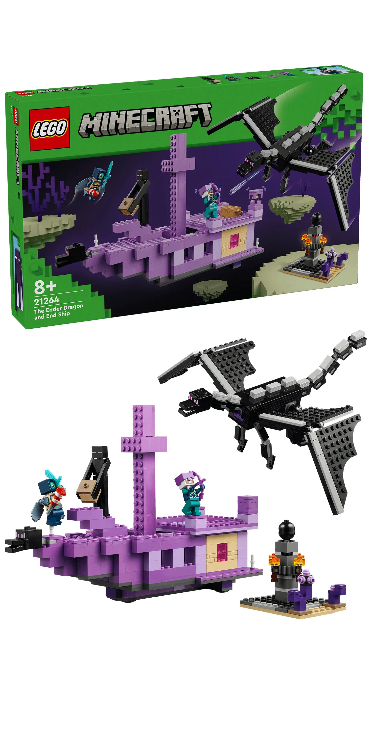 LEGO Minecraft Ender Dragon and The End Ship 21264