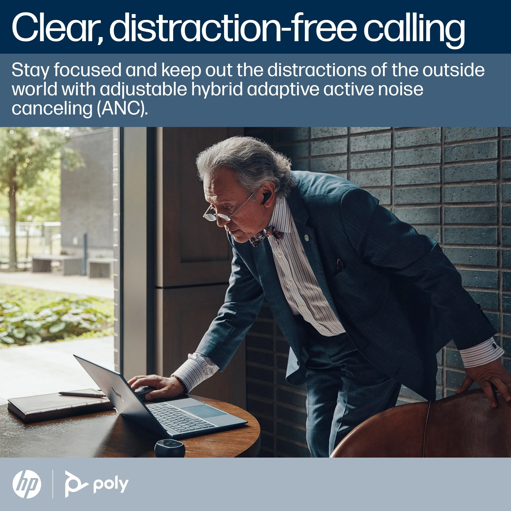 Poly Voyager Free 60+ Uc -wireless earbuds, black