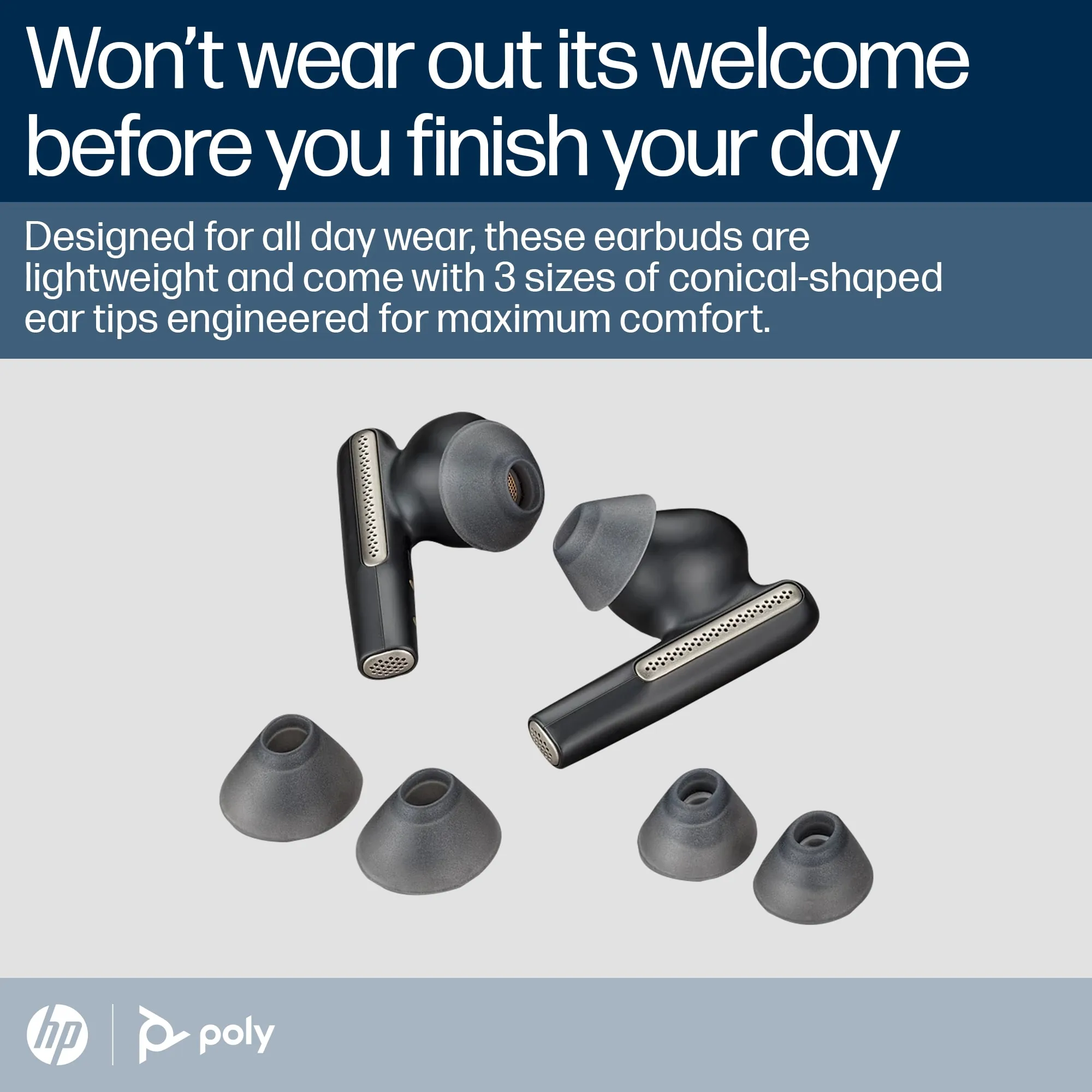 Poly Voyager Free 60+ Uc -wireless earbuds, black