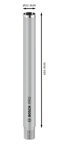 Bosch diamond wet drilling head.52x450mm, 1 1/4 " - 2608601736