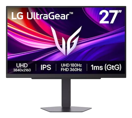 LG UltraGear 27G810A-B 27" 4K UHD, IPS, 180Hz, HDR Gaming Monitor