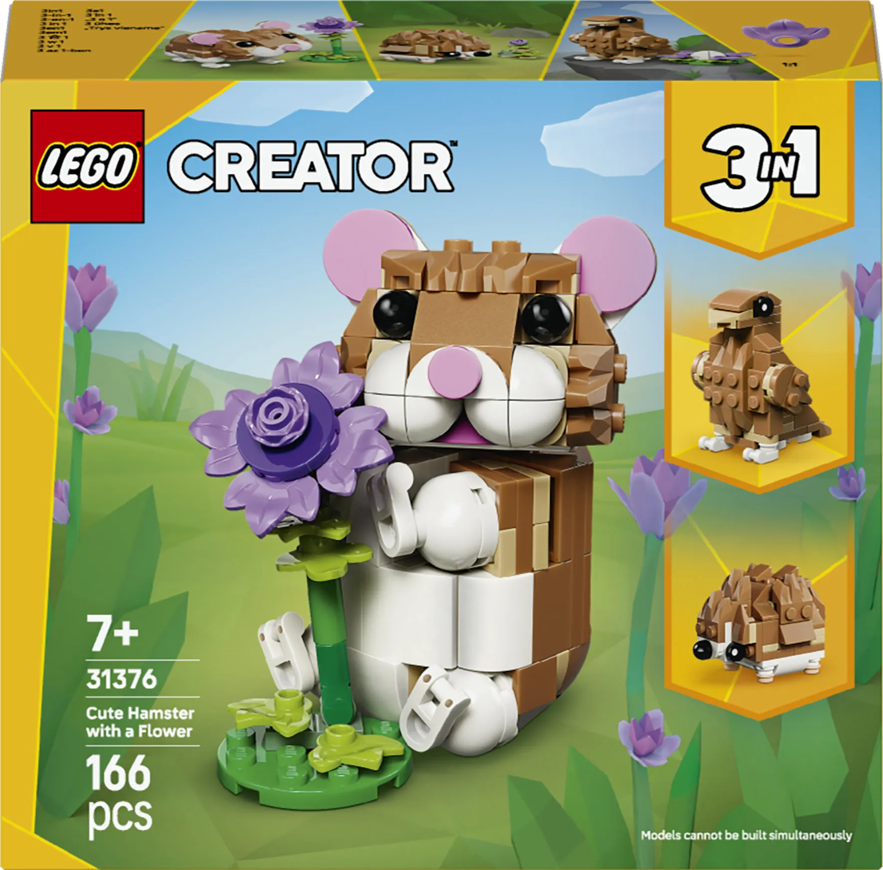 LEGO Creator 3in1 S&ouml;t hamster med en blomma 31376