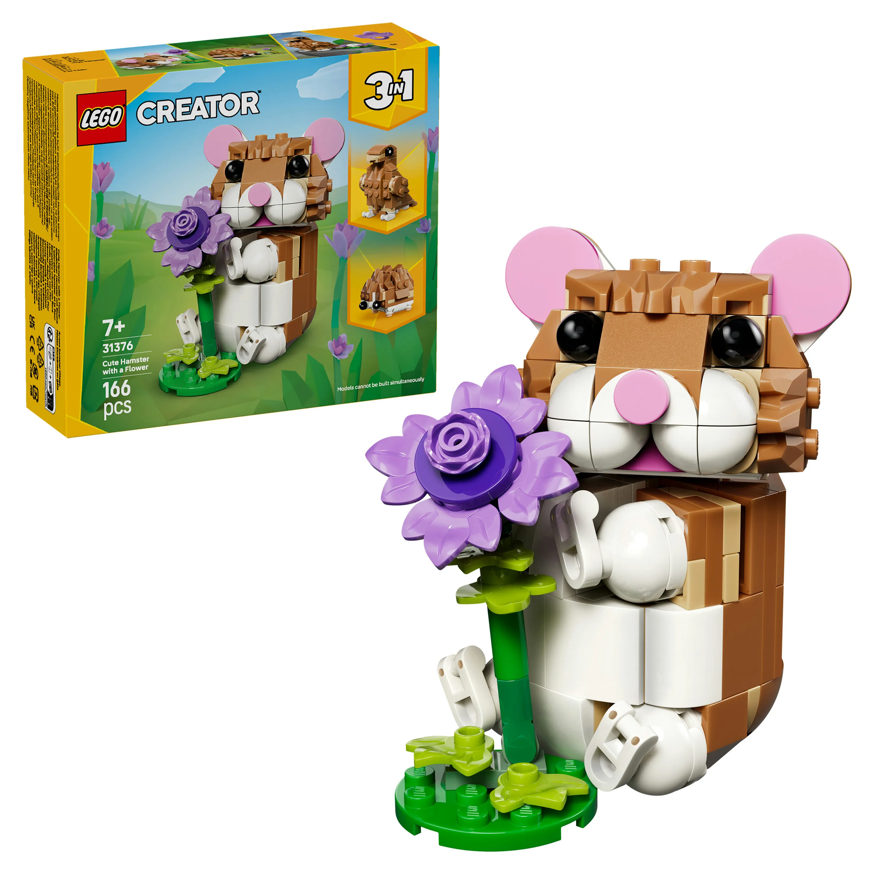 LEGO Creator 3in1 S&ouml;t hamster med en blomma 31376