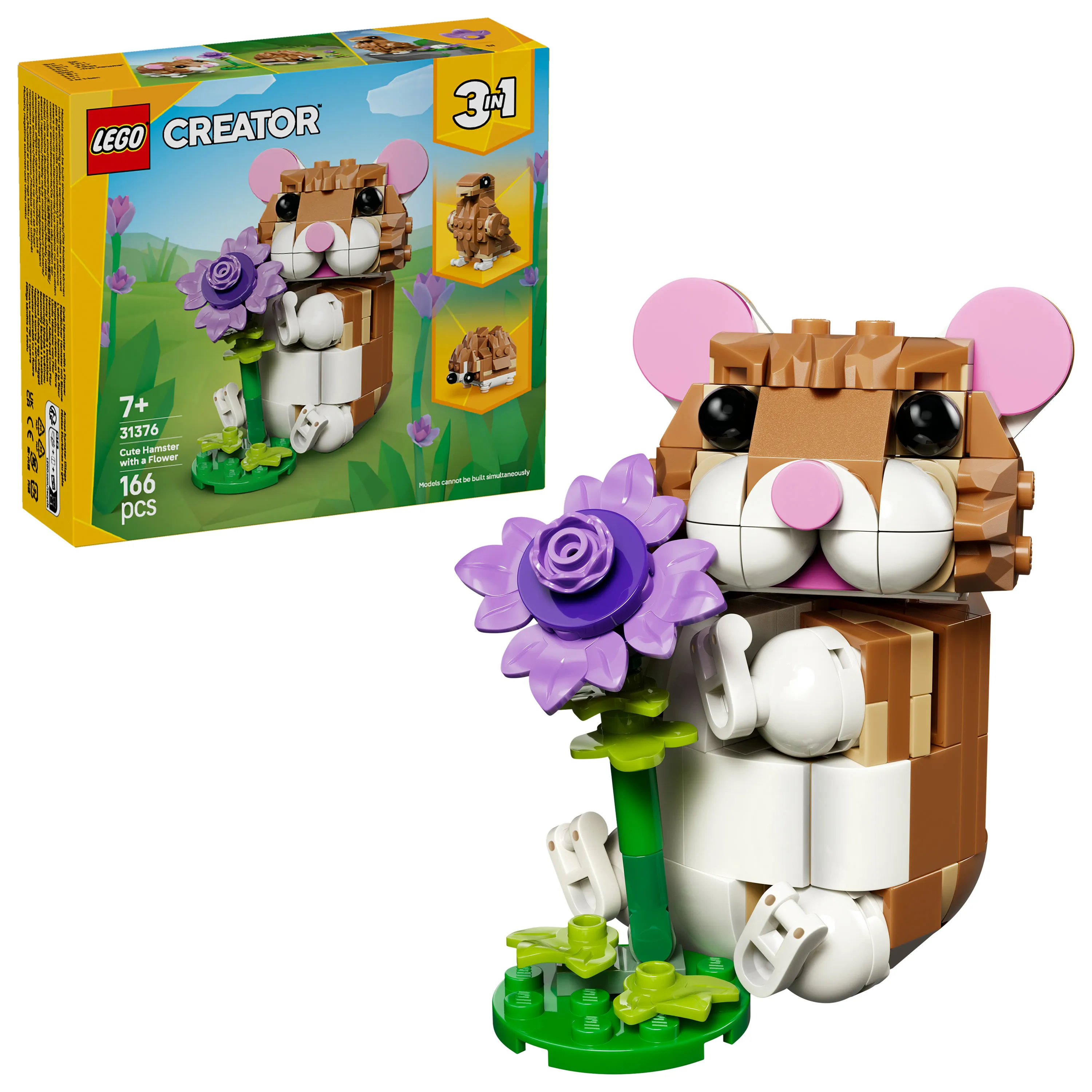 LEGO Creator 3in1 S&ouml;t hamster med en blomma 31376