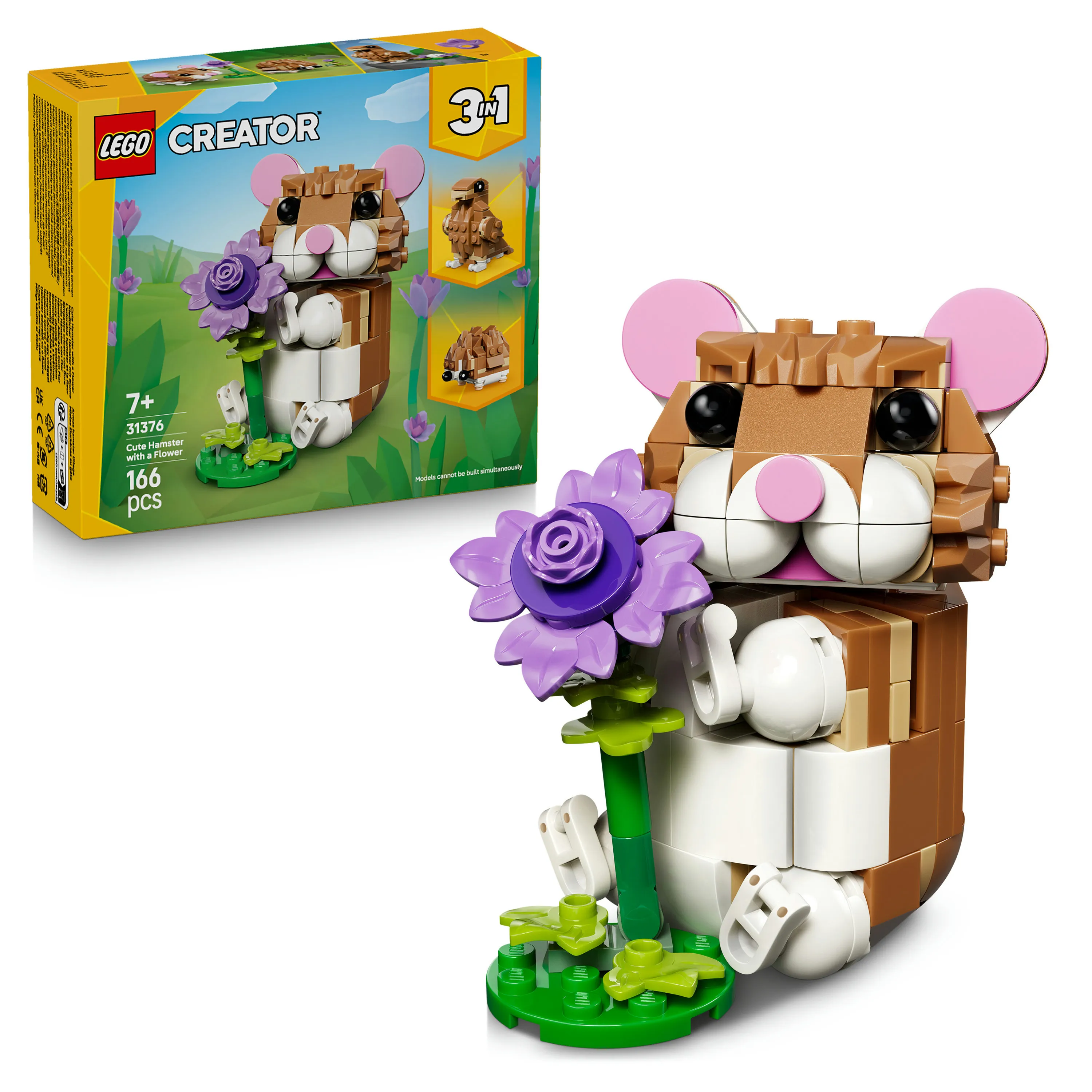 LEGO Creator 3in1 S&ouml;t hamster med en blomma 31376