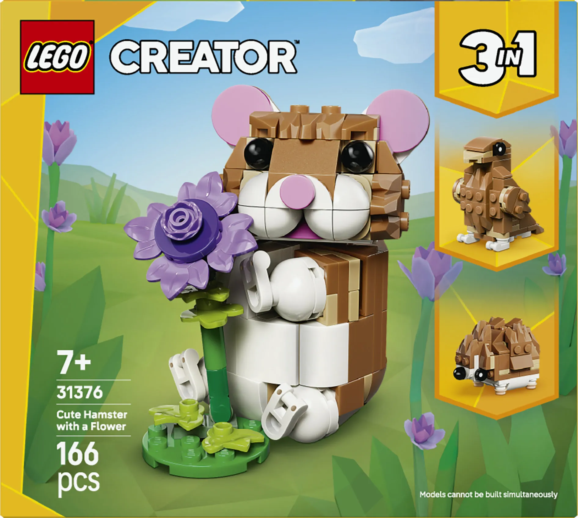 LEGO Creator 3in1 S&ouml;t hamster med en blomma 31376