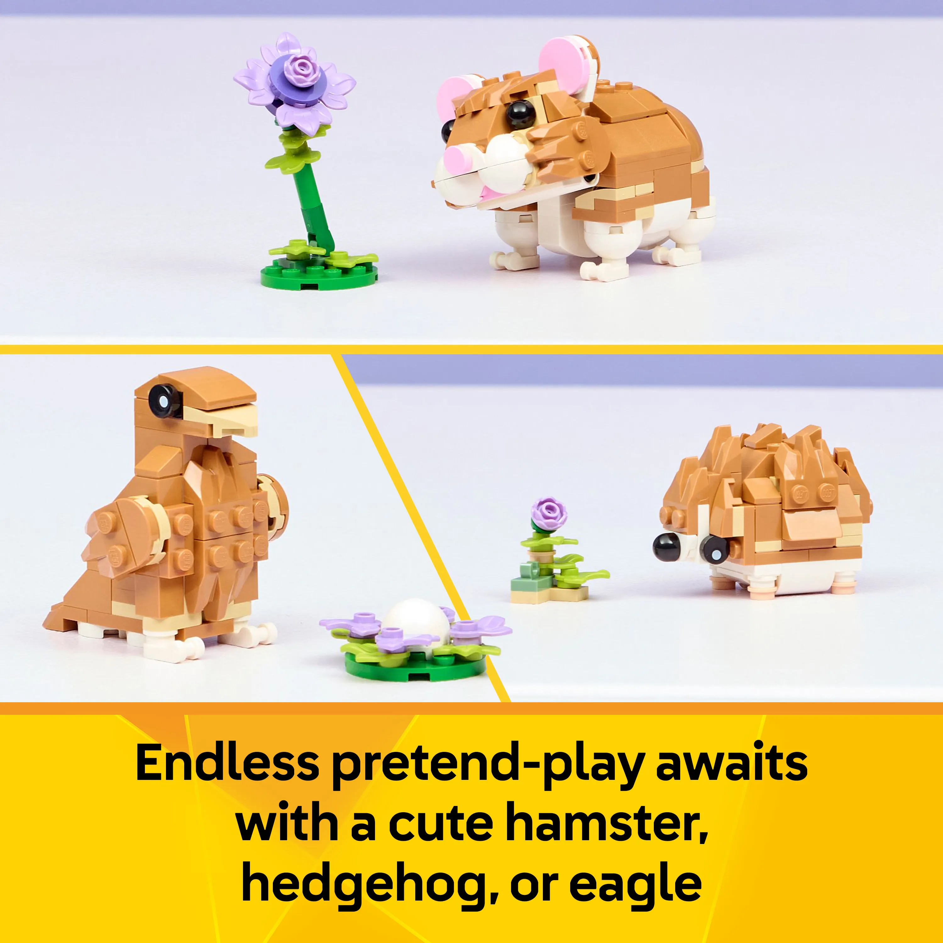 LEGO Creator 3in1 S&ouml;t hamster med en blomma 31376