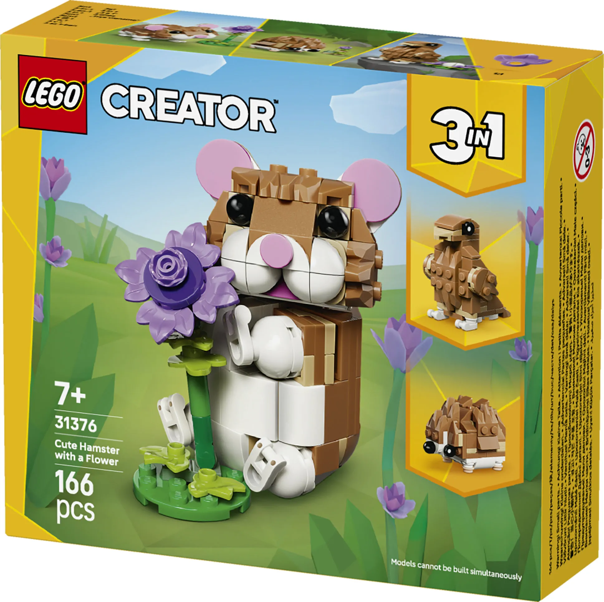 LEGO Creator 3in1 S&ouml;t hamster med en blomma 31376
