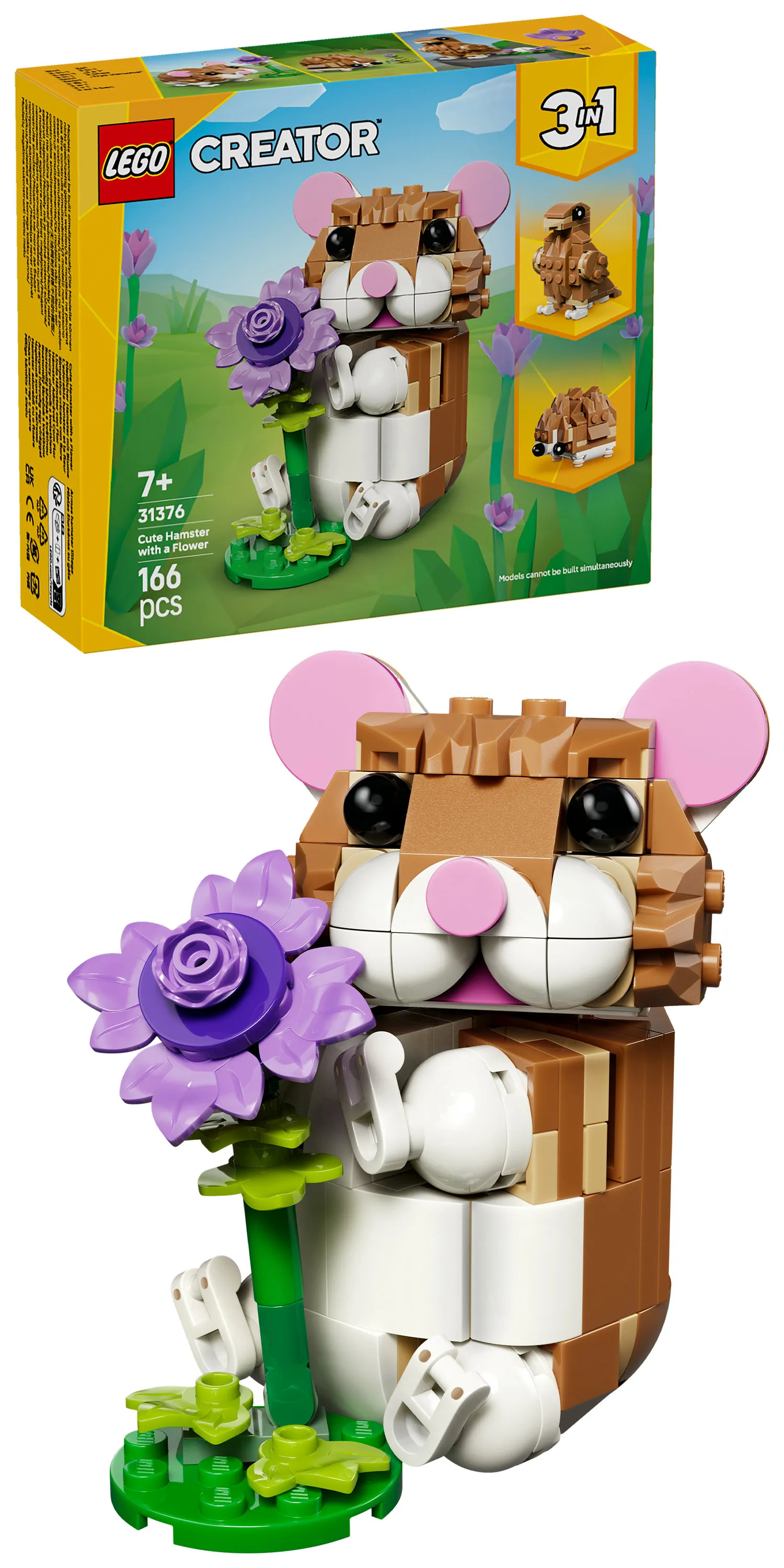 LEGO Creator 3in1 S&ouml;t hamster med en blomma 31376