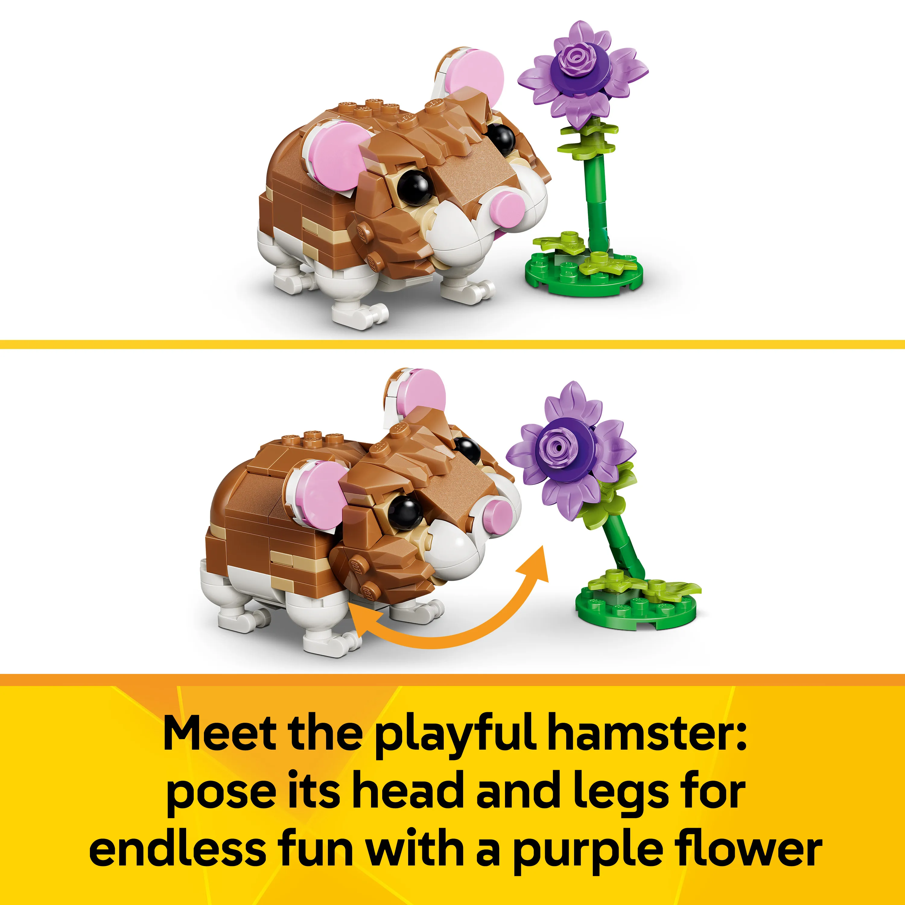 LEGO Creator 3in1 S&ouml;t hamster med en blomma 31376