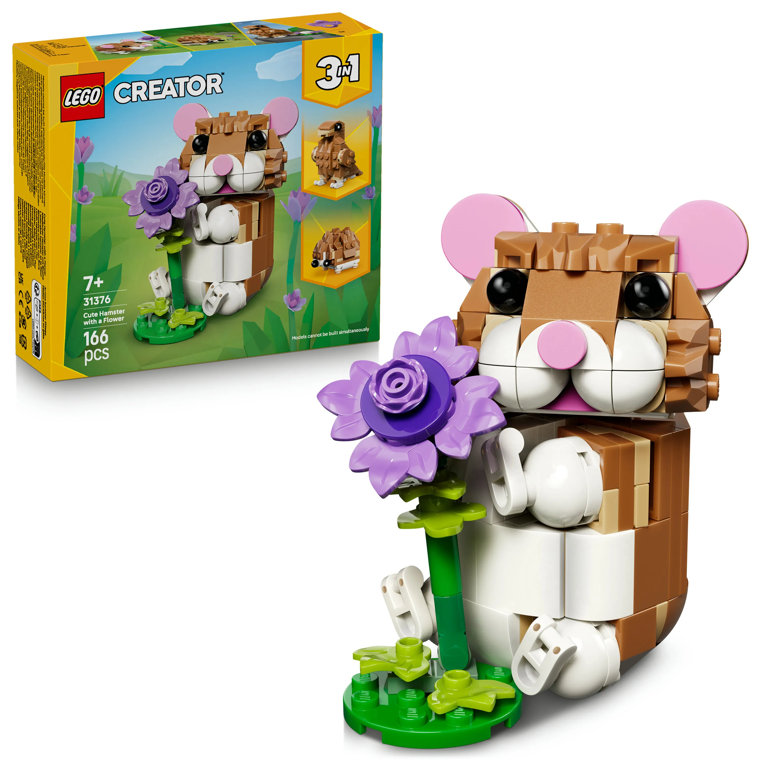 LEGO Creator 3in1 S&ouml;t hamster med en blomma 31376